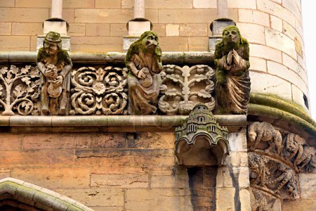 Téléchargez les photos : Dijon, France - 24 janvier 2024 : Vue de la cathédrale Saint-Benignus de Dijon en France - en image libre de droit