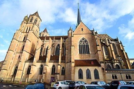 Téléchargez les photos : Dijon, France - 24 janvier 2024 : Vue de la cathédrale Saint-Benignus de Dijon en France - en image libre de droit