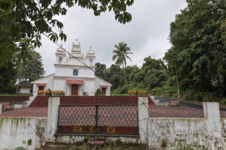 Photo for The Chapel of Our Lady of Miracles at Vanxem Loutolim Goa - India - Royalty Free Image