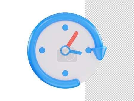 Téléchargez les illustrations : Minuterie horloge icône 3d rendu vectoriel illustration - en licence libre de droit