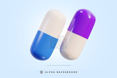 Medizin Ikone 3D rendern Vektor Illustration