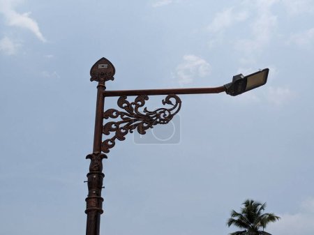An old metal street lamp