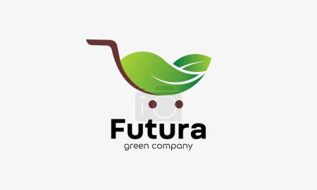 Téléchargez les illustrations : Logo de l'entreprise de marché biologique symbole de santé et écologique - en licence libre de droit