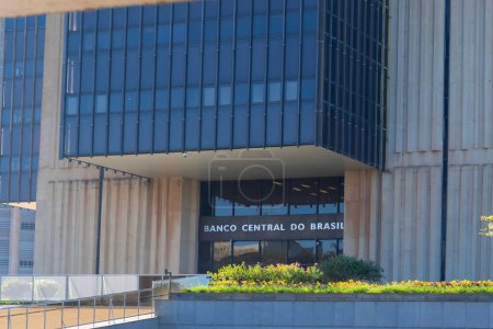 Foto de Edificio del banco central en la ciudad de Brasilia, capital de Brasil - Imagen libre de derechos