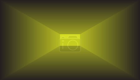 Photo for Light green and black shadow visual optical illusions - Royalty Free Image