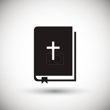 Téléchargez les illustrations : Bible icon web isolated on background. Vector illustration. Eps 10. - en licence libre de droit