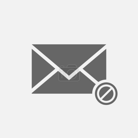 Téléchargez les illustrations : Secret mail icon, safe mail icon isolated on white background. Vector illustration. Eps 10. - en licence libre de droit