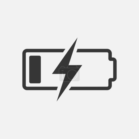 accumulateur icône simple, symbole de batterie isolé sur fond blanc. Illustration vectorielle. Eps 10

