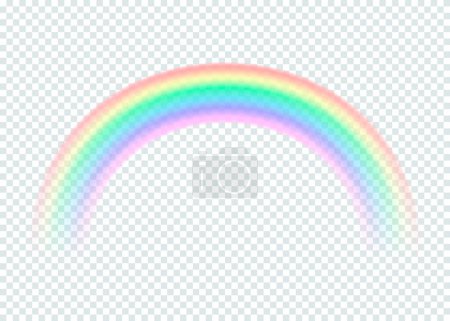 Téléchargez les illustrations : Transparent rainbow. isolated on transparent background. Vector illustration. Eps 10. - en licence libre de droit
