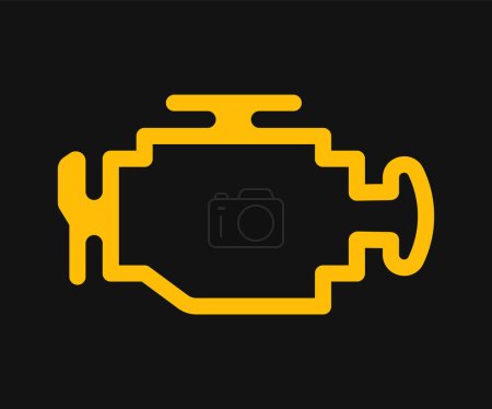 Photo for Auto car sign. Engine icon. Vector illustration. Eps 10. - Royalty Free Image