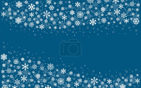 Ilustración de Snowed border frame. Christmas background. Vector illustration. Eps 10. - Imagen libre de derechos