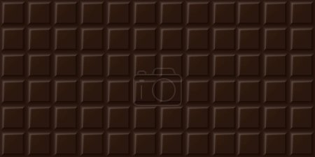 Téléchargez les illustrations : Tablettes de chocolat texture fond de tuile. Illustration vectorielle. Eps 10. - en licence libre de droit