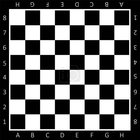Photo for Chess boards on wooden background. checkers or draughts, game with pieces in black and white. Vector illustration. Eps 10. - Royalty Free Image