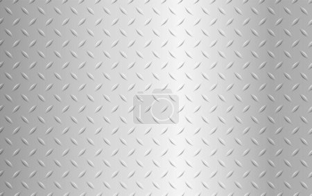 Illustration for Stainless steel texture metallic, diamond pattern metal sheet texture background. Vector illustration. Eps 10. - Royalty Free Image