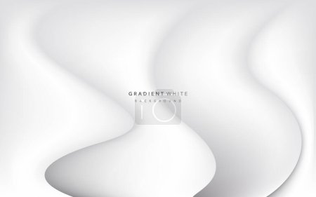 Photo for White gradient abstract background design - Royalty Free Image
