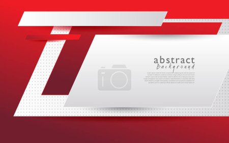 Photo for Red white modern abstract background design - Royalty Free Image
