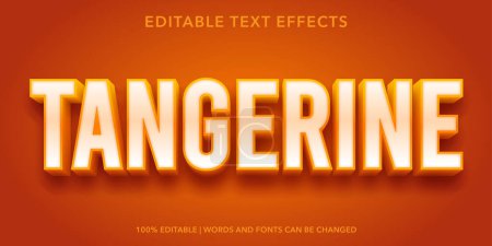 Ilustración de 3D editable text effect - Imagen libre de derechos