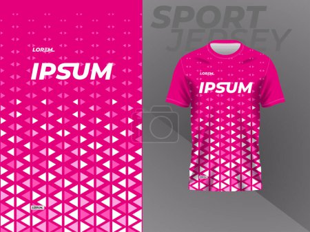 Photo for Pink sport jersey mockup template design for football, racing, gaming, motocross, cycling, running - Royalty Free Image