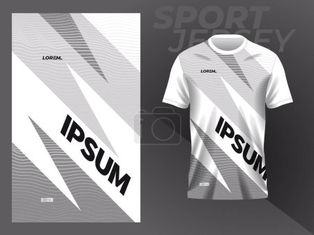 Photo for White jersey mockup template design for sport uniform - Royalty Free Image
