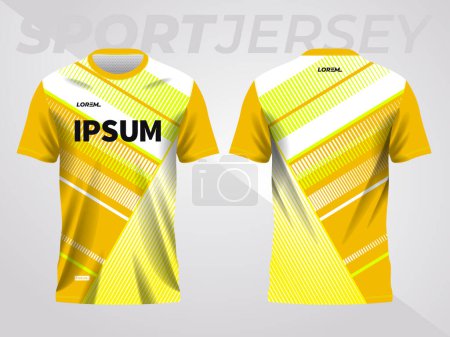 Photo for Abstract yellow background and pattern for sport jersey design - Royalty Free Image