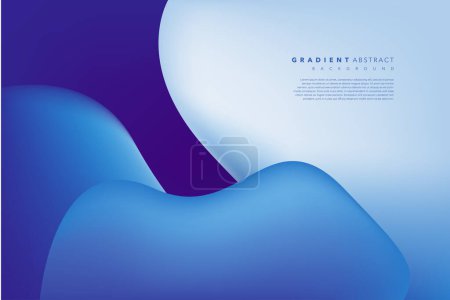 Photo for Blue gradient abstract background banner with modern and geometric shapes. - Royalty Free Image