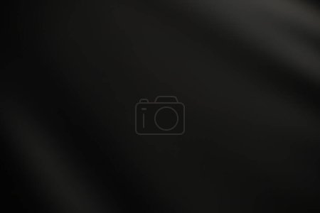 Photo for Black gradient background, black fabric blured background, dark tone fabric background, design for luxury product background. - Royalty Free Image