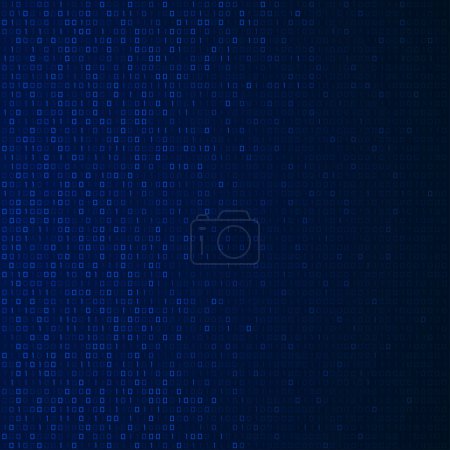 Photo for Digital technology background, binary code program pattern for decoration or being backdrop - Royalty Free Image
