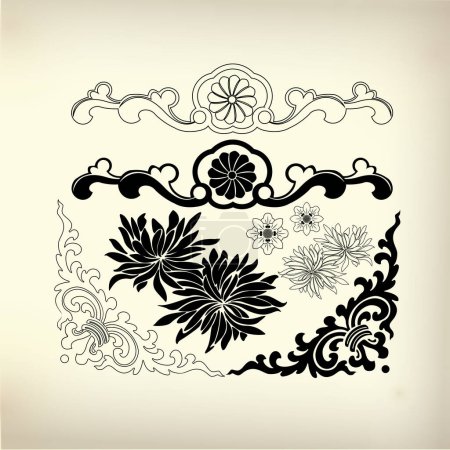 Ilustración de Ornament for decorative design - Imagen libre de derechos