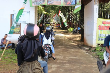 Téléchargez les photos : Kudus, décembre 2022.Portrait photo de l'entrée de l'écotourisme de Sreni Indah - en image libre de droit