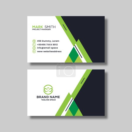Illustration for Simple business card design template - Royalty Free Image