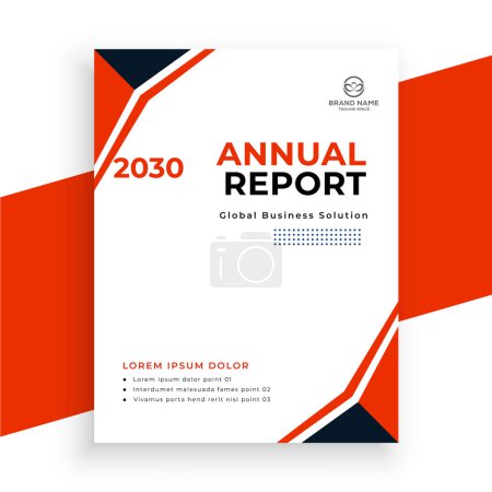 Illustration for Creative  annual report business flyer template - Royalty Free Image