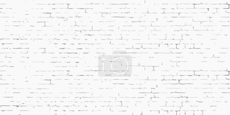 Téléchargez les illustrations : White brick empty wall background illustration - en licence libre de droit
