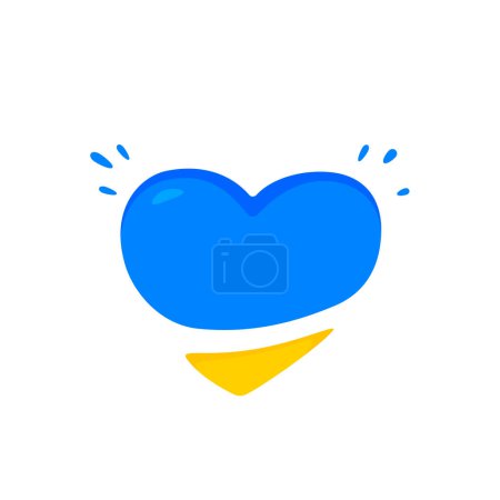 No War in Ukraine heart shape illustration