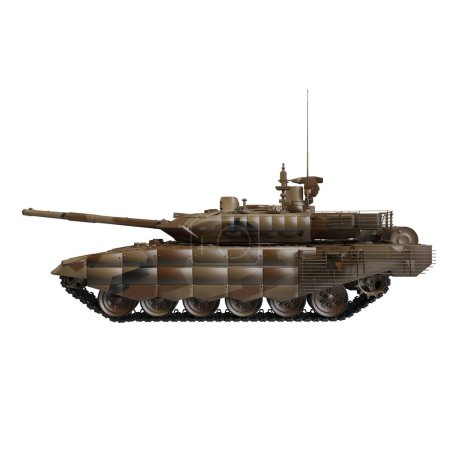 tank vehicle set on white background