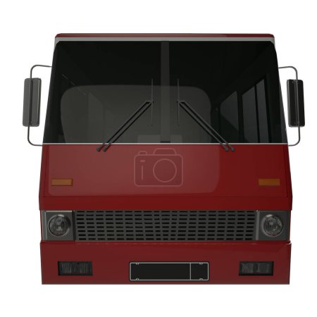 Téléchargez les photos : Bus isolé sur blanc - en image libre de droit