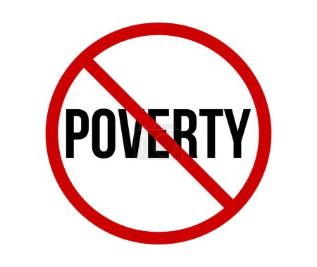 Foto de Enero es el Mes Nacional de Concientización sobre la Pobreza en Estados Unidos con el gráfico financiero bajando en segundo plano, Concepto de vacaciones, Alto a la pobreza en Estados Unidos, Sin pobreza en Estados Unidos - Imagen libre de derechos