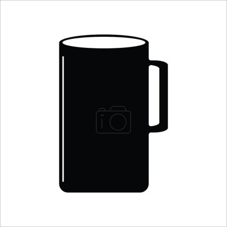 Photo for Glass ikon vector illustrator logo design - Royalty Free Image