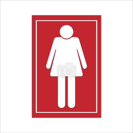 Photo for Toilet signs icon vector illustration logo design - Royalty Free Image