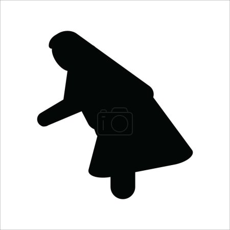 Photo for Muslim man icon vector illustration logo design - Royalty Free Image