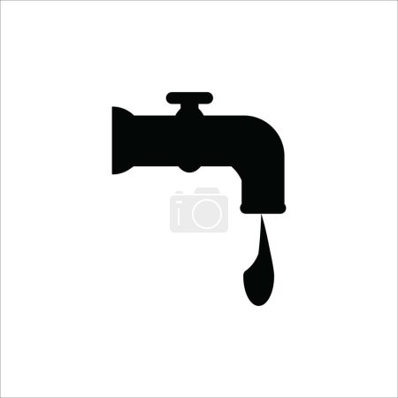 Photo for Faucet icon vector illustration logo design - Royalty Free Image