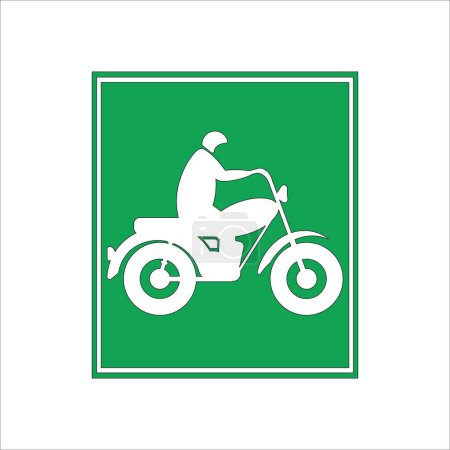 Illustration for Signs for motorbikes icon vector illustration logo design - Royalty Free Image