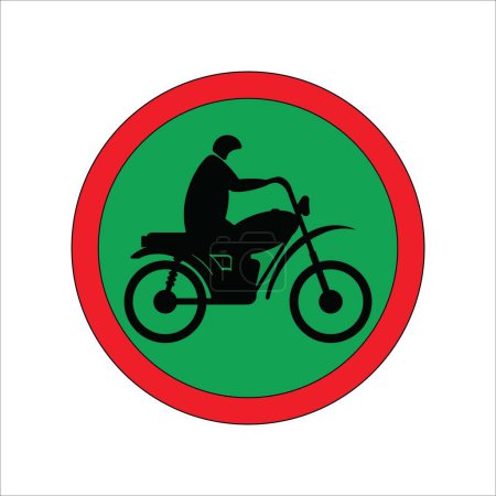 Illustration for Signs for motorbikes icon vector illustration logo design - Royalty Free Image
