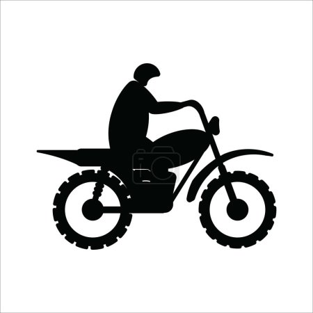 Illustration for Motorbikes and people icon vector illustration logo design - Royalty Free Image
