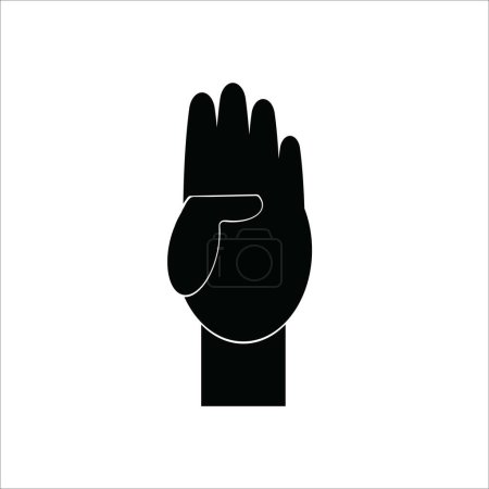 Photo for Index finger icon vector illustration logo design - Royalty Free Image