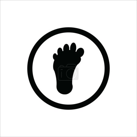 Photo for Footprints icon vector illustration logo design - Royalty Free Image