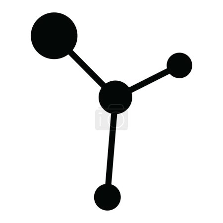 Téléchargez les photos : Icône d'élément moléculaire, dessin vectoriel de symbole d'illustration - en image libre de droit