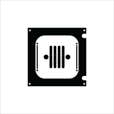 Photo for Microchip icon vector illustration symbol design - Royalty Free Image