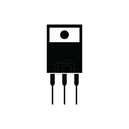 Illustration for Transistor icon vector illustration logo design - Royalty Free Image