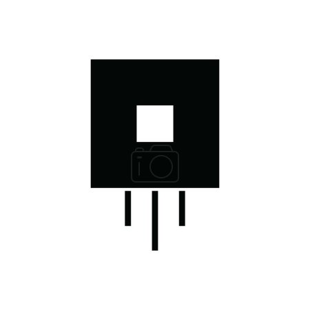 Illustration for Electronic components icon vector illustration logo design - Royalty Free Image