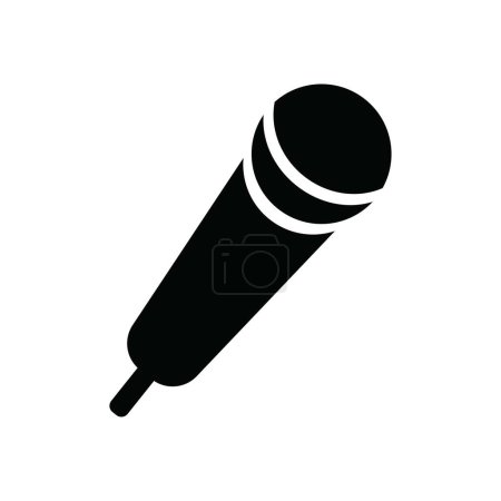 Photo for Microphone icon vector illustration logo design - Royalty Free Image